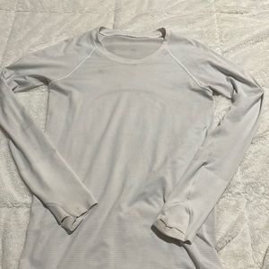 White Lululemon long sleeve